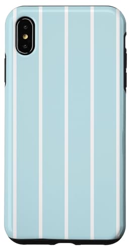 Light Blue Stripes Thin Vertical Lines Retro Aesthetic Hülle für iPhone XS Max Light Blue Stripes Thin Vertical Lines Retro Aesthetic Hülle für iPhone XS Max von Annalisse Striped Creations Co.