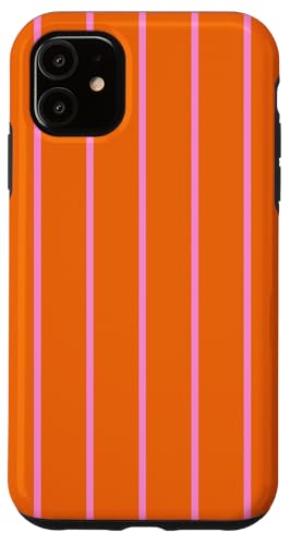 Orange and Pink Stripes Thin Vertical Lines Girl Preppy Hülle für iPhone 11 Orange and Pink Stripes Thin Vertical Lines Girl Preppy Hülle für iPhone 11 von Annalisse Striped Creations Co.