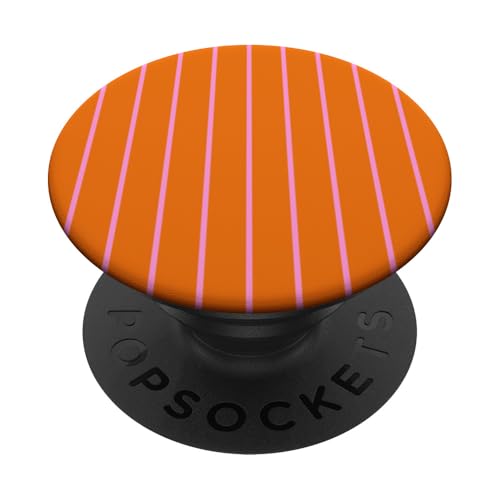 Orange and Pink Stripes Thin Vertical Lines Girl Preppy PopSockets Klebender PopGrip Orange and Pink Stripes Thin Vertical Lines Girl Preppy PopSockets Klebender PopGrip von Annalisse Striped Creations Co.