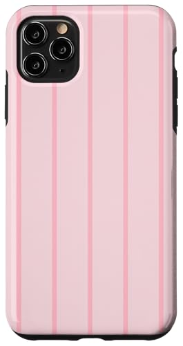 Pastel Pink Stripes Thin Vertical Lines Retro Y2K Aesthetic Hülle für iPhone 11 Pro Max Pastel Pink Stripes Thin Vertical Lines Retro Y2K Aesthetic Hülle für iPhone 11 Pro Max von Annalisse Striped Creations Co.