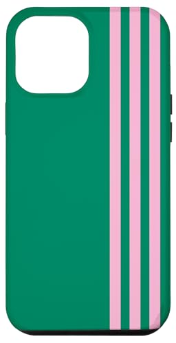 Pink and Green Stripes Simple Three Lines Modern and Sporty Hülle für iPhone 12 Pro Max Pink and Green Stripes Simple Three Lines Modern and Sporty Hülle für iPhone 12 Pro Max von Annalisse Striped Creations Co.