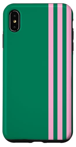 Pink and Green Stripes Simple Three Lines Modern and Sporty Hülle für iPhone XS Max Pink and Green Stripes Simple Three Lines Modern and Sporty Hülle für iPhone XS Max von Annalisse Striped Creations Co.