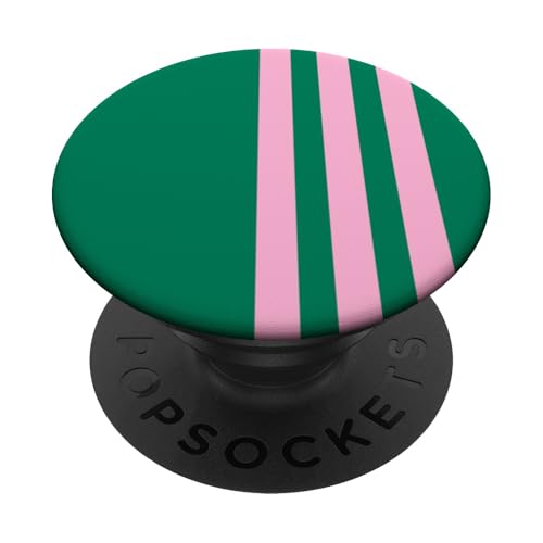 Pink and Green Stripes Simple Three Lines Modern and Sporty PopSockets Klebender PopGrip Pink and Green Stripes Simple Three Lines Modern and Sporty PopSockets Klebender PopGrip von Annalisse Striped Creations Co.