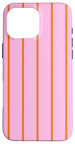 Pink and Orange Stripes Thin Vertical Lines Retro Aesthetic Hülle für iPhone 16 Pro Max Pink and Orange Stripes Thin Vertical Lines Retro Aesthetic Hülle für iPhone 16 Pro Max von Annalisse Striped Creations Co.