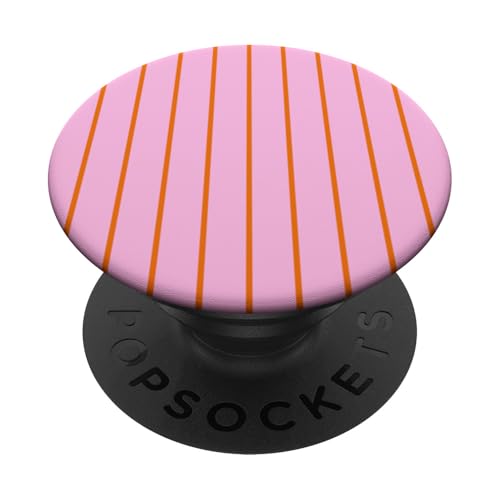 Pink and Orange Stripes Thin Vertical Lines Retro Aesthetic PopSockets Klebender PopGrip Pink and Orange Stripes Thin Vertical Lines Retro Aesthetic PopSockets Klebender PopGrip von Annalisse Striped Creations Co.