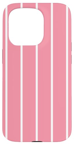 Pink and White Stripes Thin Vertical Lines Retro Aesthetic Hülle für iPhone 15 Pro Pink and White Stripes Thin Vertical Lines Retro Aesthetic Hülle für iPhone 15 Pro von Annalisse Striped Creations Co.