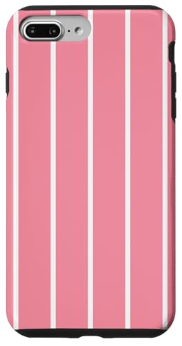 Pink and White Stripes Thin Vertical Lines Retro Aesthetic Hülle für iPhone 7 Plus/8 Plus Pink and White Stripes Thin Vertical Lines Retro Aesthetic Hülle für iPhone 7 Plus/8 Plus von Annalisse Striped Creations Co.