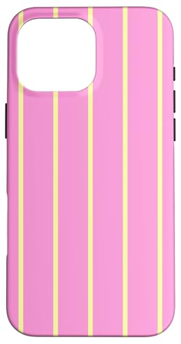 Pink and Yellow Stripes Thin Vertical Lines Retro Aesthetic Hülle für iPhone 16 Pro Max Pink and Yellow Stripes Thin Vertical Lines Retro Aesthetic Hülle für iPhone 16 Pro Max von Annalisse Striped Creations Co.
