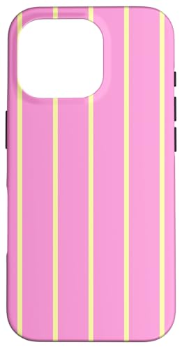 Pink and Yellow Stripes Thin Vertical Lines Retro Aesthetic Hülle für iPhone 16 Pro Pink and Yellow Stripes Thin Vertical Lines Retro Aesthetic Hülle für iPhone 16 Pro von Annalisse Striped Creations Co.