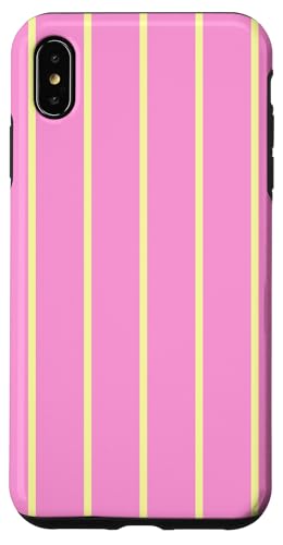Pink and Yellow Stripes Thin Vertical Lines Retro Aesthetic Hülle für iPhone XS Max Pink and Yellow Stripes Thin Vertical Lines Retro Aesthetic Hülle für iPhone XS Max von Annalisse Striped Creations Co.