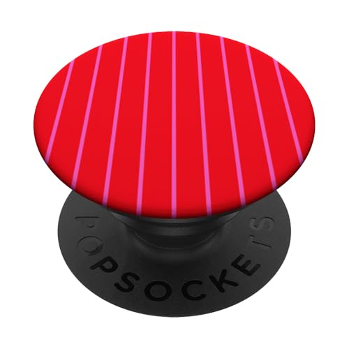Red with Pink tripes Thin Vertical Lines Trendy Preppy PopSockets Klebender PopGrip Red with Pink tripes Thin Vertical Lines Trendy Preppy PopSockets Klebender PopGrip von Annalisse Striped Creations Co.