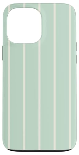 Sage Green Stripes Thin Vertical Lines Modern Minimalist Hülle für iPhone 13 Pro Max Sage Green Stripes Thin Vertical Lines Modern Minimalist Hülle für iPhone 13 Pro Max von Annalisse Striped Creations Co.