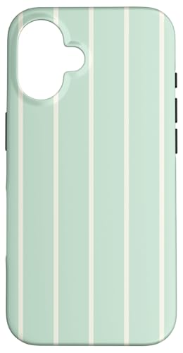 Sage Green Stripes Thin Vertical Lines Modern Minimalist Hülle für iPhone 16 Sage Green Stripes Thin Vertical Lines Modern Minimalist Hülle für iPhone 16 von Annalisse Striped Creations Co.