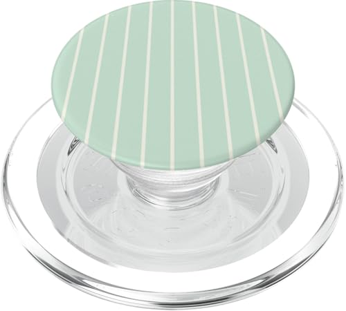 Sage Green Stripes Thin Vertical Lines Modern Minimalist PopSockets PopGrip für MagSafe Sage Green Stripes Thin Vertical Lines Modern Minimalist PopSockets PopGrip für MagSafe von Annalisse Striped Creations Co.