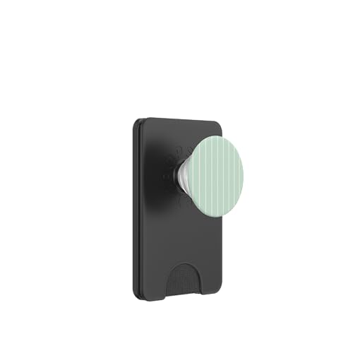 Sage Green Stripes Thin Vertical Lines Modern Minimalist PopSockets PopWallet für MagSafe Sage Green Stripes Thin Vertical Lines Modern Minimalist PopSockets PopWallet für MagSafe von Annalisse Striped Creations Co.