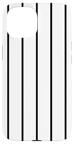 White and Black Stripes Thin Vertical Lines Retro Aesthetic Hülle für iPhone 15 White and Black Stripes Thin Vertical Lines Retro Aesthetic Hülle für iPhone 15 von Annalisse Striped Creations Co.