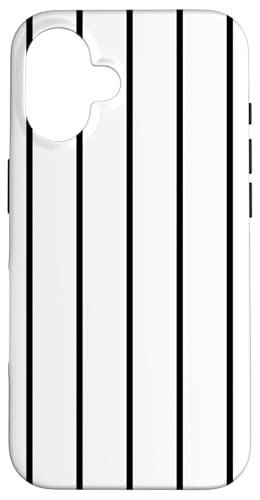 White and Black Stripes Thin Vertical Lines Retro Aesthetic Hülle für iPhone 16 White and Black Stripes Thin Vertical Lines Retro Aesthetic Hülle für iPhone 16 von Annalisse Striped Creations Co.
