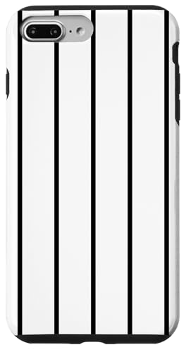 White and Black Stripes Thin Vertical Lines Retro Aesthetic Hülle für iPhone 7 Plus/8 Plus White and Black Stripes Thin Vertical Lines Retro Aesthetic Hülle für iPhone 7 Plus/8 Plus von Annalisse Striped Creations Co.