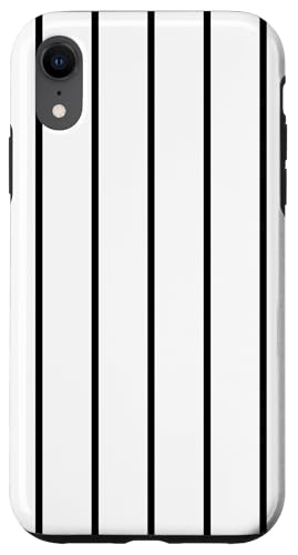 White and Black Stripes Thin Vertical Lines Retro Aesthetic Hülle für iPhone XR White and Black Stripes Thin Vertical Lines Retro Aesthetic Hülle für iPhone XR von Annalisse Striped Creations Co.