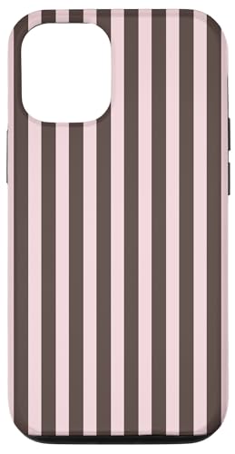 Brown and Pink Stripes Geometric Vertical Lines Boho Pattern Hülle für iPhone 12/12 Pro Brown and Pink Stripes Geometric Vertical Lines Boho Pattern Hülle für iPhone 12/12 Pro von Annalisse Striped Creations