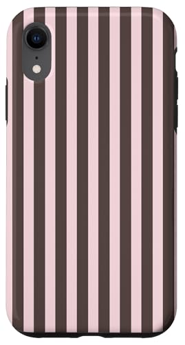 Brown and Pink Stripes Geometric Vertical Lines Boho Pattern Hülle für iPhone XR Brown and Pink Stripes Geometric Vertical Lines Boho Pattern Hülle für iPhone XR von Annalisse Striped Creations
