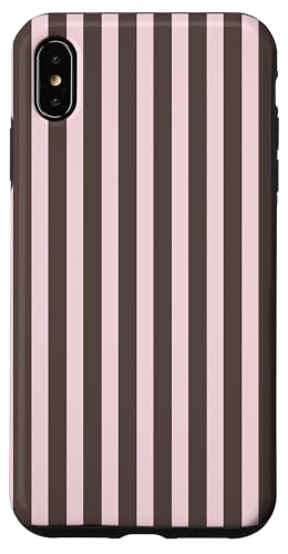 Brown and Pink Stripes Geometric Vertical Lines Boho Pattern Hülle für iPhone XS Max Brown and Pink Stripes Geometric Vertical Lines Boho Pattern Hülle für iPhone XS Max von Annalisse Striped Creations