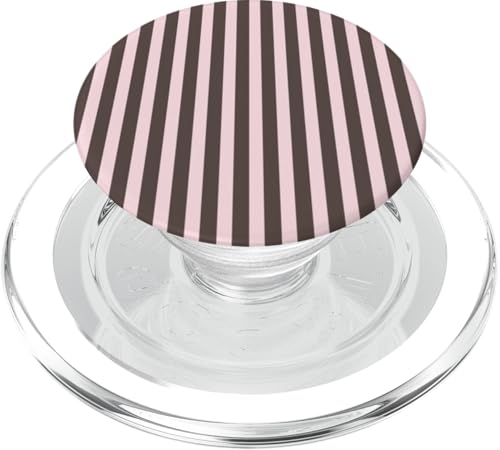 Brown and Pink Stripes Geometric Vertical Lines Boho Pattern PopSockets PopGrip für MagSafe Brown and Pink Stripes Geometric Vertical Lines Boho Pattern PopSockets PopGrip für MagSafe von Annalisse Striped Creations