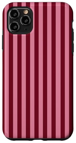 Burgundy and Pink Stripes Geometric Vertical Lines Trendy Hülle für iPhone 11 Pro Max Burgundy and Pink Stripes Geometric Vertical Lines Trendy Hülle für iPhone 11 Pro Max von Annalisse Striped Creations