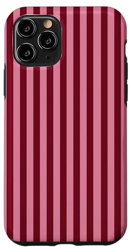 Burgundy and Pink Stripes Geometric Vertical Lines Trendy Hülle für iPhone 11 Pro Burgundy and Pink Stripes Geometric Vertical Lines Trendy Hülle für iPhone 11 Pro von Annalisse Striped Creations