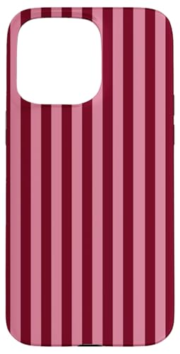 Burgundy and Pink Stripes Geometric Vertical Lines Trendy Hülle für iPhone 15 Pro Max Burgundy and Pink Stripes Geometric Vertical Lines Trendy Hülle für iPhone 15 Pro Max von Annalisse Striped Creations