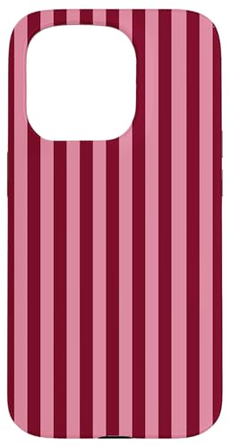 Burgundy and Pink Stripes Geometric Vertical Lines Trendy Hülle für iPhone 15 Pro Burgundy and Pink Stripes Geometric Vertical Lines Trendy Hülle für iPhone 15 Pro von Annalisse Striped Creations