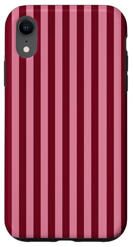 Burgundy and Pink Stripes Geometric Vertical Lines Trendy Hülle für iPhone XR Burgundy and Pink Stripes Geometric Vertical Lines Trendy Hülle für iPhone XR von Annalisse Striped Creations