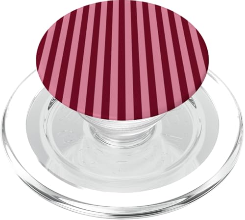 Burgundy and Pink Stripes Geometric Vertical Lines Trendy PopSockets PopGrip für MagSafe Burgundy and Pink Stripes Geometric Vertical Lines Trendy PopSockets PopGrip für MagSafe von Annalisse Striped Creations