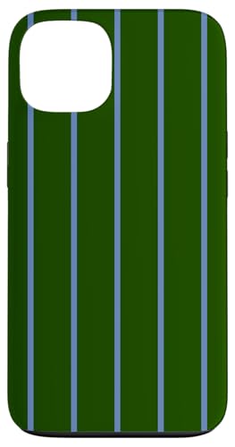 Dark Green and Blue Stripes Thin Vertical Lines Retro Style Hülle für iPhone 13 Dark Green and Blue Stripes Thin Vertical Lines Retro Style Hülle für iPhone 13 von Annalisse Striped Creations