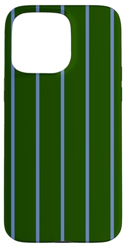 Dark Dreen and Blue Stripes Thin Vertical Lines Retro Style Hülle für iPhone 15 Pro Max Dark Dreen and Blue Stripes Thin Vertical Lines Retro Style Hülle für iPhone 15 Pro Max von Annalisse Striped Creations