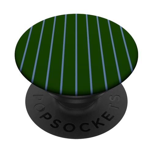 Dark Dreen and Blue Stripes Thin Vertical Lines Retro Style PopSockets Klebender PopGrip Dark Dreen and Blue Stripes Thin Vertical Lines Retro Style PopSockets Klebender PopGrip von Annalisse Striped Creations