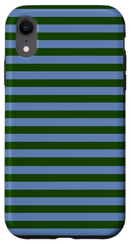 Green and Blue Stripes Geometric Horizontal Lines Pattern Hülle für iPhone XR Green and Blue Stripes Geometric Horizontal Lines Pattern Hülle für iPhone XR von Annalisse Striped Creations