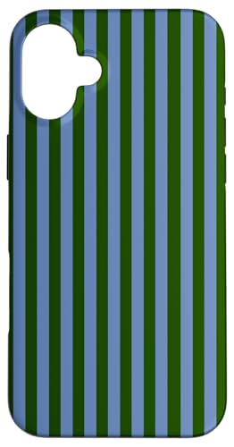 Green and Blue Stripes Geometric Vertical Lines Pattern Hülle für iPhone 16 Plus Green and Blue Stripes Geometric Vertical Lines Pattern Hülle für iPhone 16 Plus von Annalisse Striped Creations