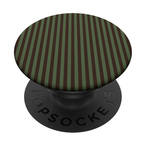 Green and Chocolate Stripes Geometric Vertical Lines Pattern PopSockets Klebender PopGrip Green and Chocolate Stripes Geometric Vertical Lines Pattern PopSockets Klebender PopGrip von Annalisse Striped Creations