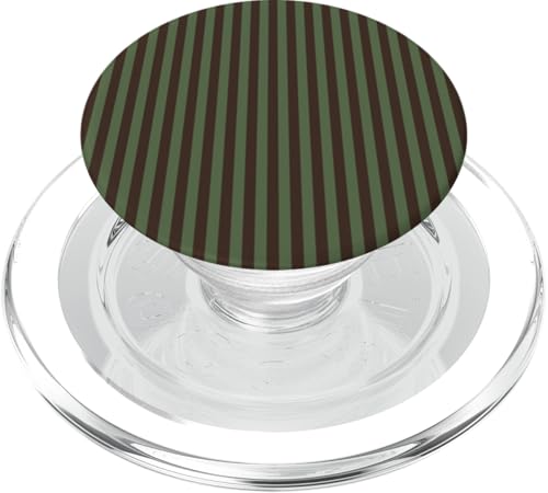 Green and Chocolate Stripes Geometric Vertical Lines Pattern PopSockets PopGrip für MagSafe Green and Chocolate Stripes Geometric Vertical Lines Pattern PopSockets PopGrip für MagSafe von Annalisse Striped Creations