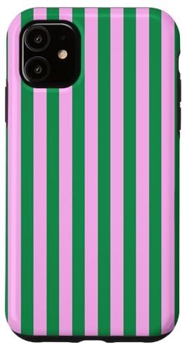 Green and Pink Stripes Geometric Vertical Lines Cute Pattern Hülle für iPhone 11 Green and Pink Stripes Geometric Vertical Lines Cute Pattern Hülle für iPhone 11 von Annalisse Striped Creations