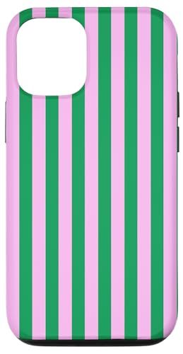 Green and Pink Stripes Geometric Vertical Lines Cute Pattern Hülle für iPhone 12/12 Pro Green and Pink Stripes Geometric Vertical Lines Cute Pattern Hülle für iPhone 12/12 Pro von Annalisse Striped Creations
