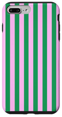 Green and Pink Stripes Geometric Vertical Lines Cute Pattern Hülle für iPhone 7 Plus/8 Plus Green and Pink Stripes Geometric Vertical Lines Cute Pattern Hülle für iPhone 7 Plus/8 Plus von Annalisse Striped Creations