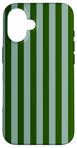 Green and Sage Green Stripes Geometric Vertical Lines Design Hülle für iPhone 16 Green and Sage Green Stripes Geometric Vertical Lines Design Hülle für iPhone 16 von Annalisse Striped Creations