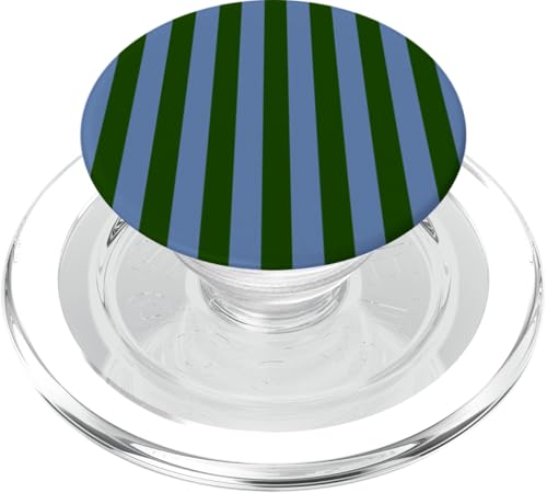 Grüne und blaue Streifen, geometrisches vertikales Linienmuster PopSockets PopGrip für MagSafe Grüne und blaue Streifen, geometrisches vertikales Linienmuster PopSockets PopGrip für MagSafe von Annalisse Striped Creations