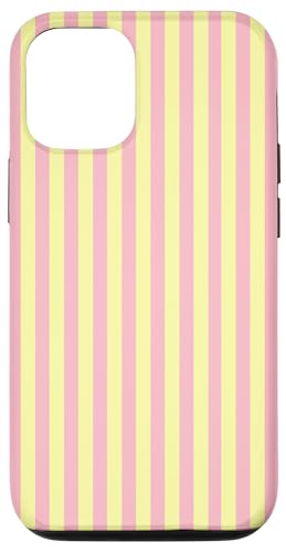 Hülle für iPhone 14 Pastel Yellow and Pink Vertical Stripes Trendy Lines Hülle für iPhone 14 Pastel Yellow and Pink Vertical Stripes Trendy Lines von Annalisse Striped Creations