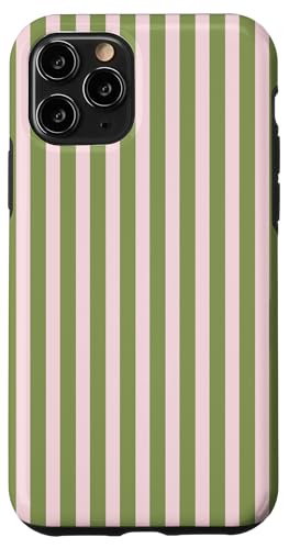 Olive Green and Pink Stripes Vertical Lines Preppy Aesthetic Hülle für iPhone 11 Pro Olive Green and Pink Stripes Vertical Lines Preppy Aesthetic Hülle für iPhone 11 Pro von Annalisse Striped Creations