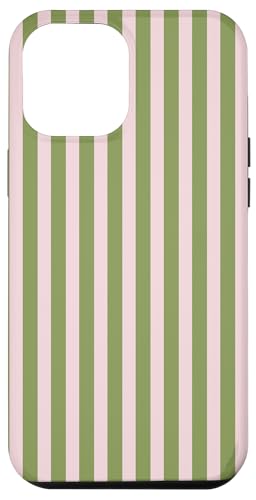 Olive Green and Pink Stripes Vertical Lines Preppy Aesthetic Hülle für iPhone 12 Pro Max Olive Green and Pink Stripes Vertical Lines Preppy Aesthetic Hülle für iPhone 12 Pro Max von Annalisse Striped Creations
