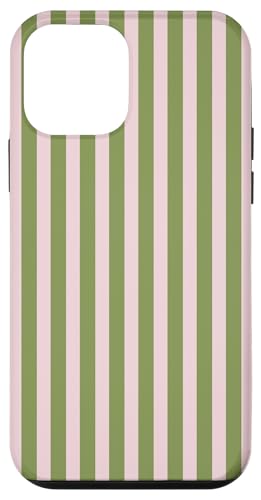 Olive Green and Pink Stripes Vertical Lines Preppy Aesthetic Hülle für iPhone 12 mini Olive Green and Pink Stripes Vertical Lines Preppy Aesthetic Hülle für iPhone 12 mini von Annalisse Striped Creations