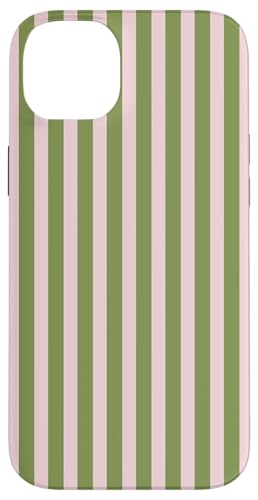 Olive Green and Pink Stripes Vertical Lines Preppy Aesthetic Hülle für iPhone 14 Plus Olive Green and Pink Stripes Vertical Lines Preppy Aesthetic Hülle für iPhone 14 Plus von Annalisse Striped Creations